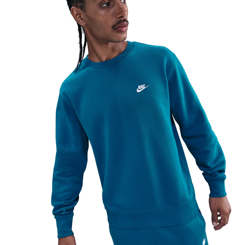 Men's Nike Club Fleece Sweatshirt - 301 - GREEN ABYSS