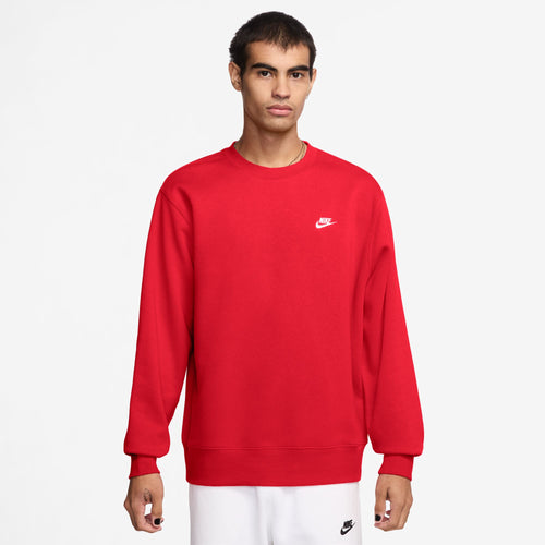 Men's Nike Club Fleece Sweatshirt - 657 - RED