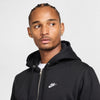 Men's Nike Club Full-Zip Fleece Hoodie - 010 - BLACK