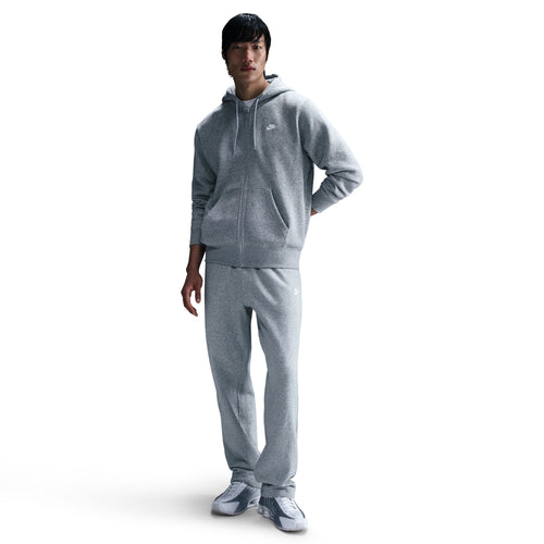 Men's Nike Club Full-Zip Fleece Hoodie - 063 - GREY