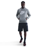 Men's Nike Club Graphic Fleece Hoodie - 063 - GREY