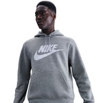 Men's Nike Club Graphic Fleece Hoodie - 063 - GREY