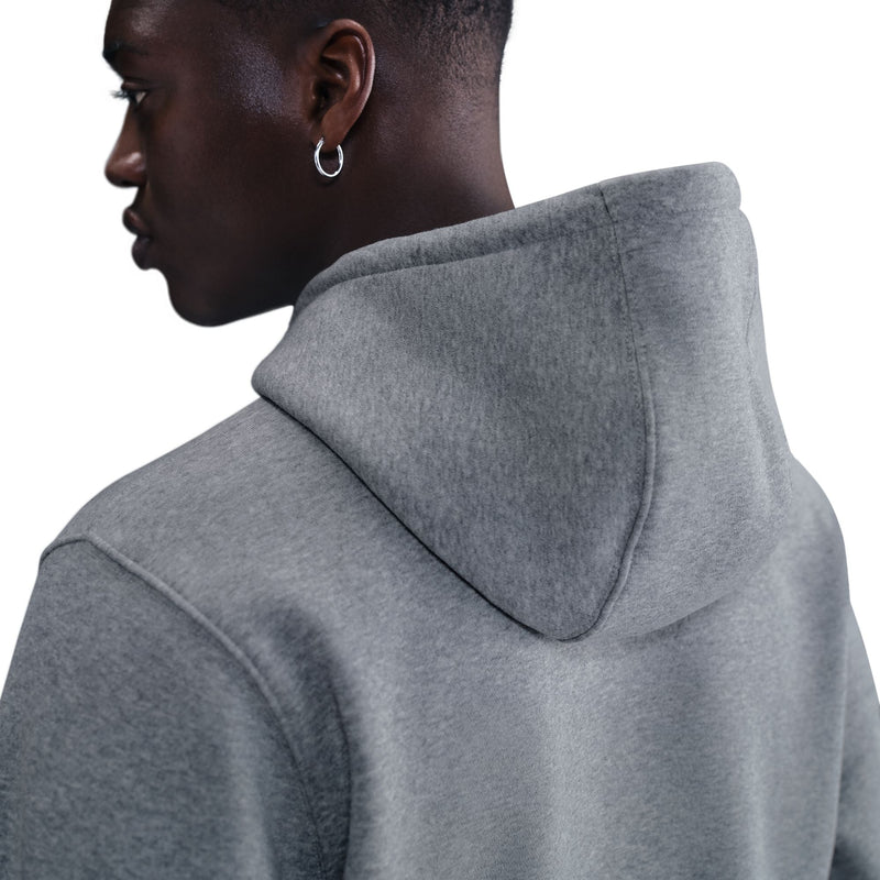 Men's Nike Club Graphic Fleece Hoodie - 063 - GREY