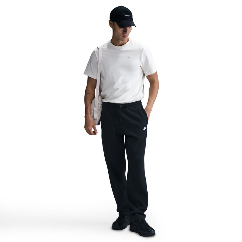 Men's Nike Club Open-Hem Fleece Pants - 010 - BLACK