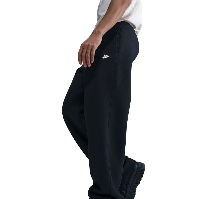 Men's Nike Club Open-Hem Fleece Pants - 010 - BLACK