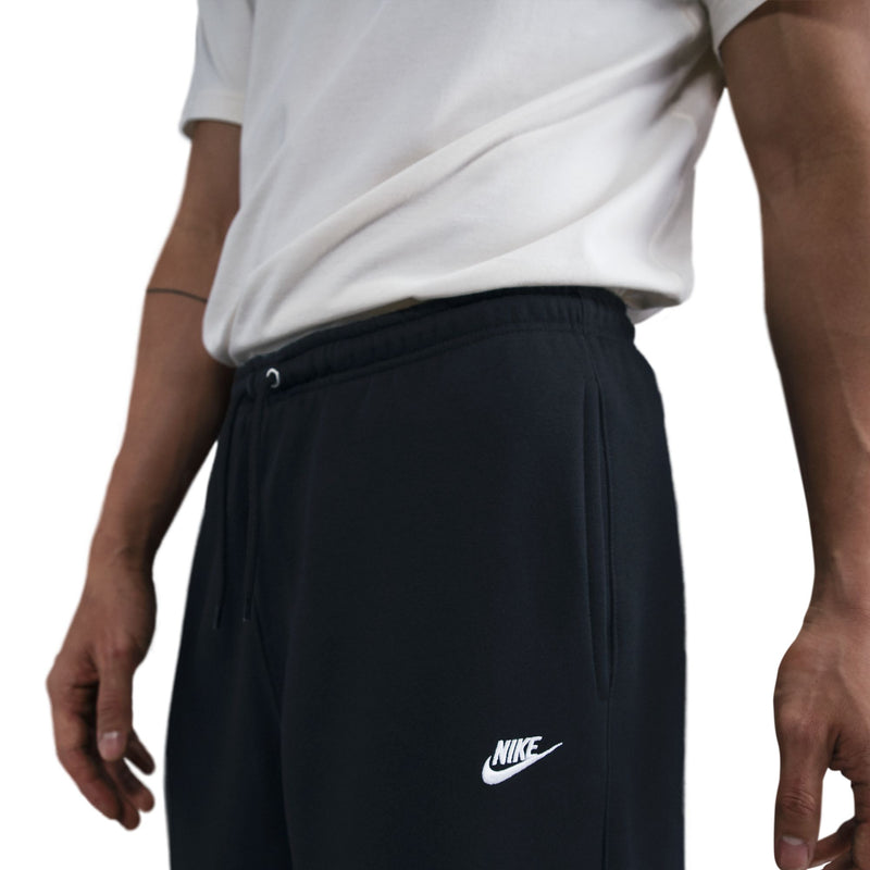 Men's Nike Club Open-Hem Fleece Pants - 010 - BLACK