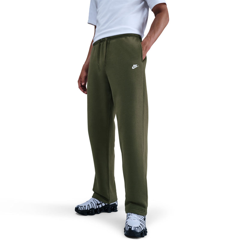 Men's Nike Club Open-Hem Fleece Pants - 222OLIVE