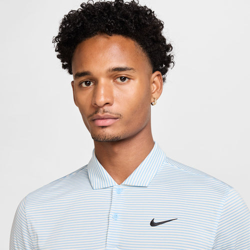 Men's Nike Core Stripe Golf Polo - 110IVORY