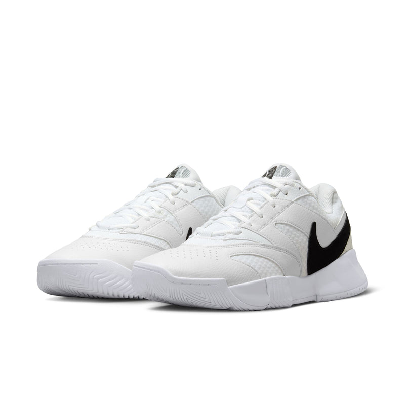 Men's Nike Court Lite 4 Tennis Shoes - 100 - WHITE/BLACK