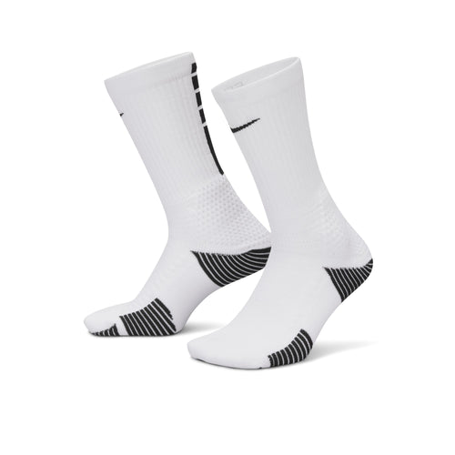 Men's Nike Elite 2.0 Cushioned Crew Sock - 100 W/BK