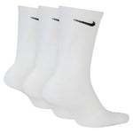 Men's Nike Everyday + Cushion Crew 3 Pack Socks - 100 - WHITE