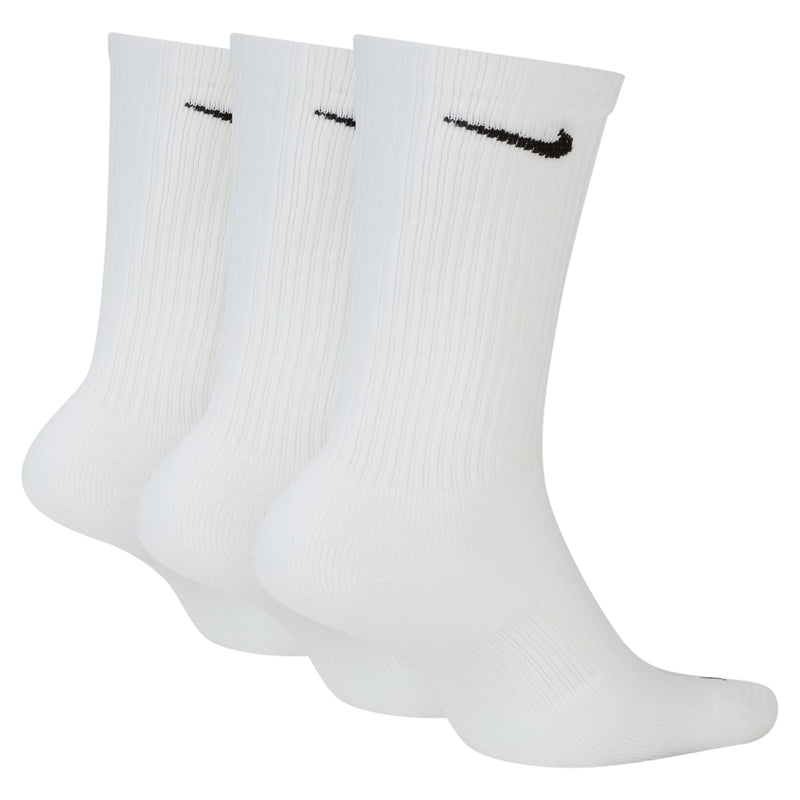 Men's Nike Everyday + Cushion Crew 3 Pack Socks - 100 - WHITE