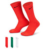 Men's Nike Everyday + Cushion Crew 3 Pack Socks - 929 RED