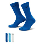 Men's Nike Everyday + Cushion Crew 3 Pack Socks - 963 BLUE