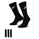 Men's Nike Everyday Essential Crew Socks 3-Pack - 010 - BLACK