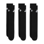 Men's Nike Everyday Essential Crew Socks 3-Pack - 010 - BLACK