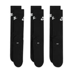 Men's Nike Everyday Essential Crew Socks 3-Pack - 010 - BLACK