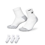 Men's Nike Everyday Max Cushion Quarter 3-Pack Socks  - 100 - WHITE