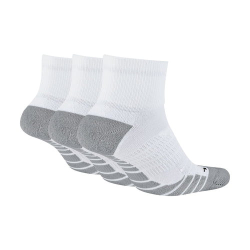 Men's Nike Everyday Max Cushion Quarter 3-Pack Socks  - 100 - WHITE