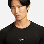  Men's Nike Pro Dri-FIT Long-Sleeve  - 010 - BLACK