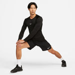  Men's Nike Pro Dri-FIT Long-Sleeve  - 010 - BLACK