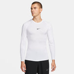  Men's Nike Pro Dri-FIT Long-Sleeve  - 100 - WHITE/BLACK