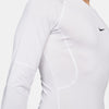  Men's Nike Pro Dri-FIT Long-Sleeve  - 100 - WHITE/BLACK