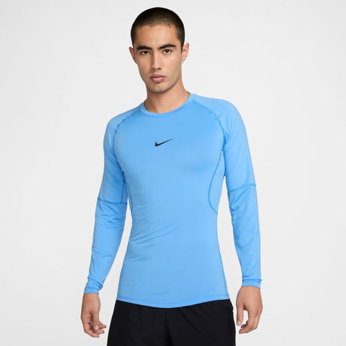  Men's Nike Pro Dri-FIT Long-Sleeve  - 412 - UNIVERSITY BLUE