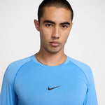  Men's Nike Pro Dri-FIT Long-Sleeve  - 412 - UNIVERSITY BLUE