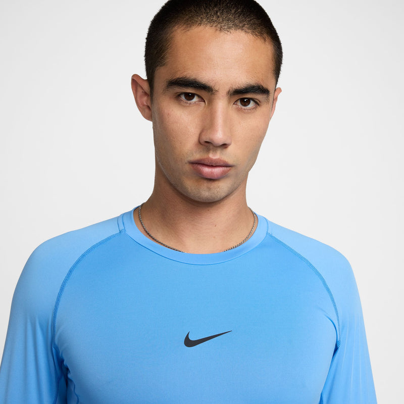  Men's Nike Pro Dri-FIT Long-Sleeve  - 412 - UNIVERSITY BLUE