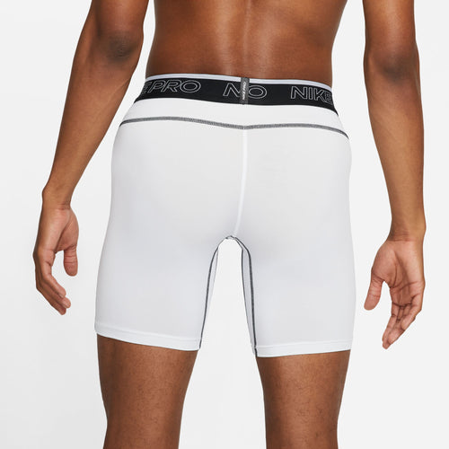 Men's Nike Pro Dri-FIT Short - 100 - WHITE/BLACK