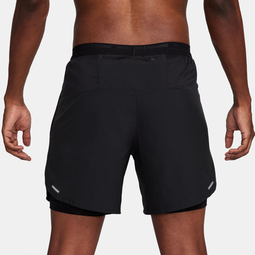 Men's Nike Stride 2-in-1 7" Short - 010 - BLACK