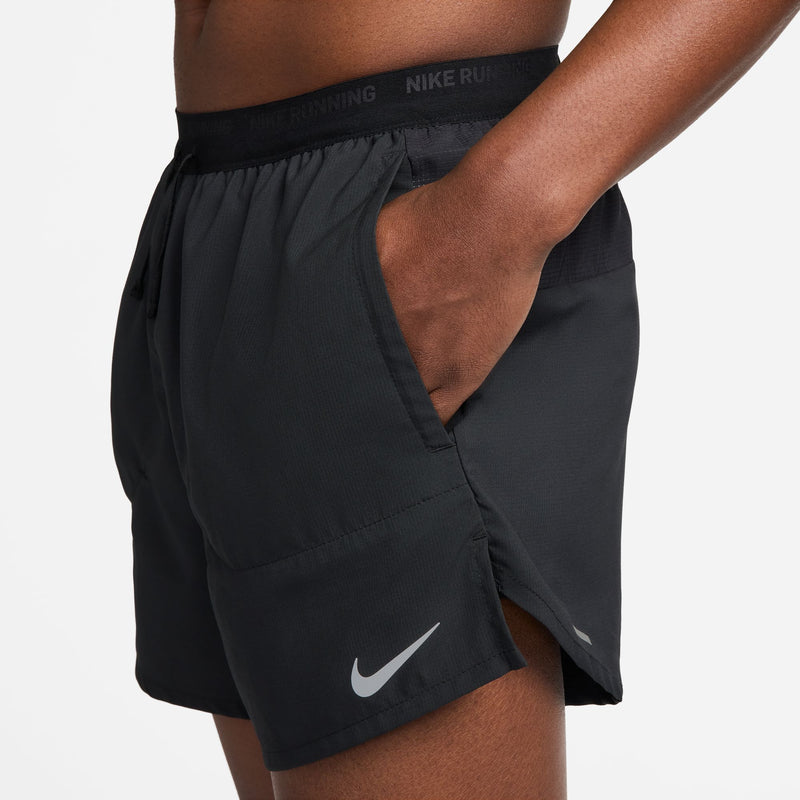 Men's Nike Stride 5" Running Short - 010 - BLACK