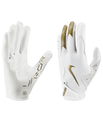 Men's Nike Vapor Jet 8.0 Football Gloves - 168W/GOL