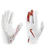 Men's Nike Vapor Jet 8.0 Football Gloves - 172W/RED