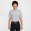 Men's Nike Victory Striped Golf Polo - 012 - GREY