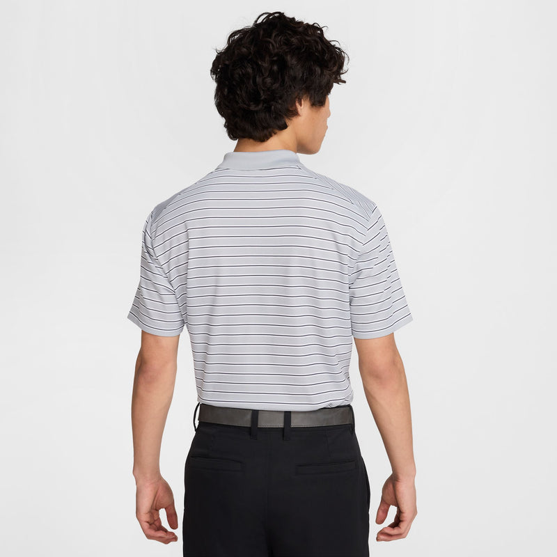 Men's Nike Victory Striped Golf Polo - 012 - GREY