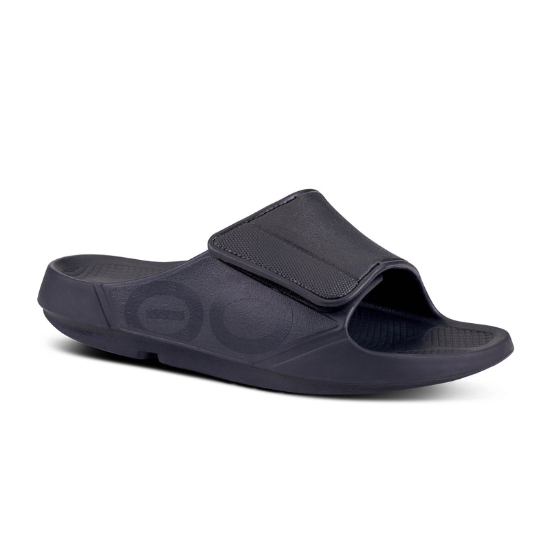 Men's OOFOS OOahh Sport Flex Slide - BLACK