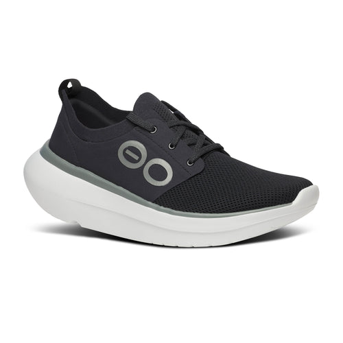 Men's OOFOS OOmy Stride - WHITE/BLACK