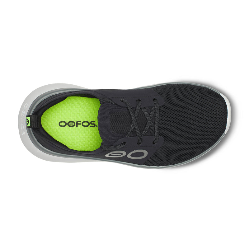 Men's OOFOS OOmy Stride - WHITE/BLACK