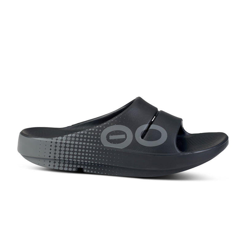 Men's OOFOS Ooahh Sport Slide Sandal - BLACK