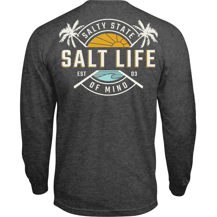 Men's Salt Life First Light Long Sleeve T-Shirt - CHARCOAL