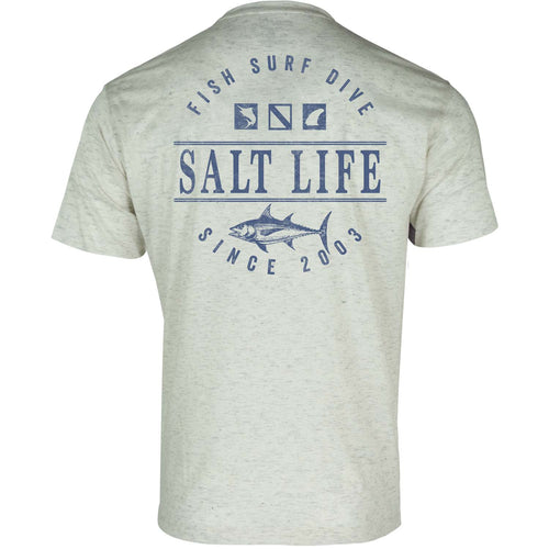 Men's Salt Life Ocean Devotion Tri-blend T-Shirt - CHALK