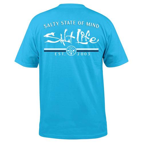 Men's Salt Life Striated T-Shirt - AQUAR