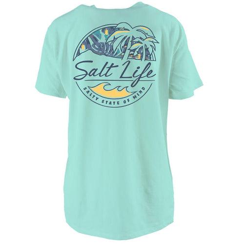 Men's SaltLife Shady Palms T-Shirt - ARUBABLU