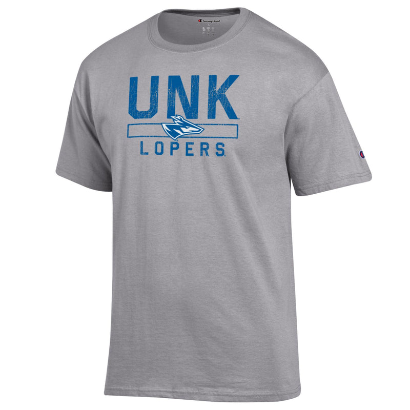 Men's UNK Lopers Block T-Shirt - 950HGREY