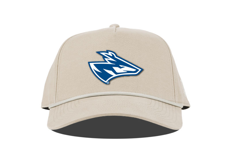 Men's UNK Lopers Branded Bills Canvas 5 Panel Rope Hat - BEIGE