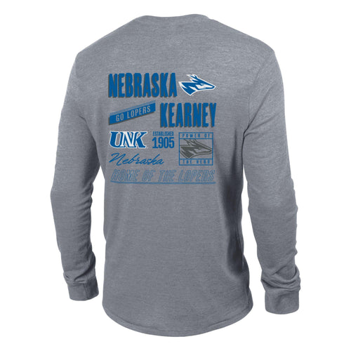Men's UNK Lopers Poster Triblend Longsleeve T-Shirt - 948GUN
