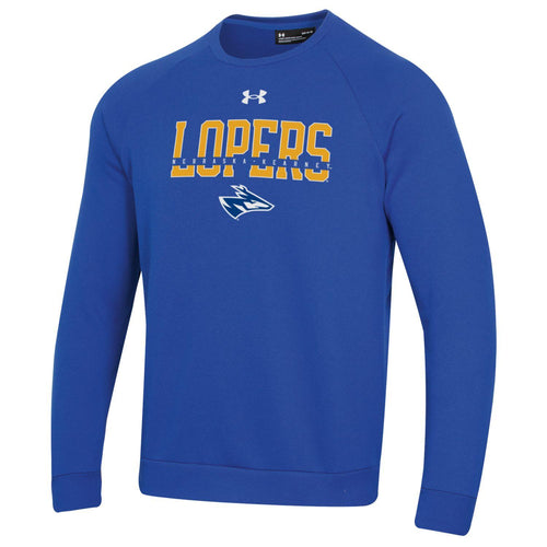 Men's UNK Lopers Under Armour All Day Strike-thru Crew - 148ROYAL