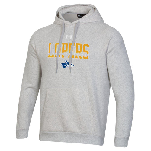 Men's UNK Lopers Under Armour All Day Strike-thru Hoodie - 900 - SILVER